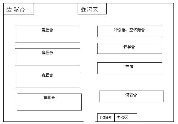 100头母猪养猪场设计图