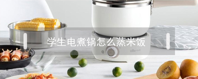 学生电煮锅怎么蒸米饭